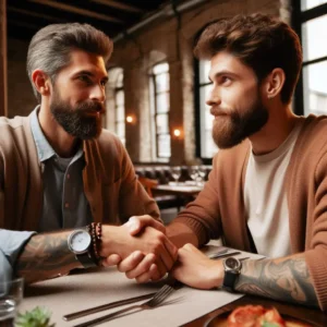 Example: rent negotiation with open-ended questions.