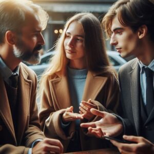 Example: negotiating with a corporate client using open-ended questions.